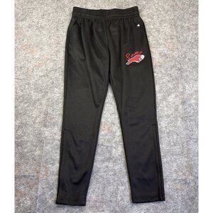 Badger Sport Black Athletic Sweatpants Womens Medium Zip Leg